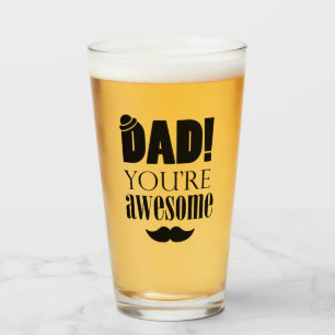 Minimalist Father's Day Typography Graphic! Glass