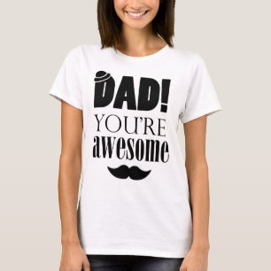 Minimalist Father's Day Typography Graphic! T-Shirt