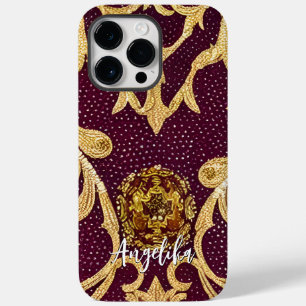 Minimalist Faux Leather Abstract Case-Mate iPhone 14 Pro Max Case
