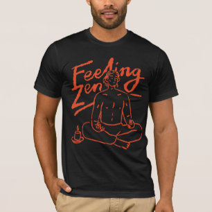 Minimalist Feeling Zen Hand-Drawn Meditation Yoga T-Shirt