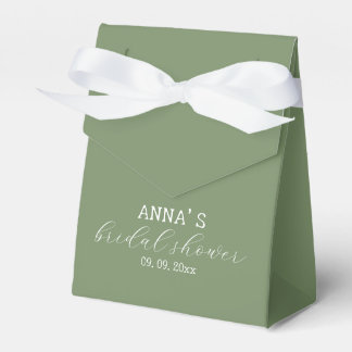 Minimalist Fern and White Bridal Shower  Favour Box