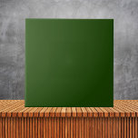 Minimalist Festive Green Plain Solid Colour #1A430 Ceramic Tile<br><div class="desc">Minimalist Sage Green Plain Solid Colour  #1A4301</div>