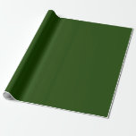 Minimalist Festive Green Plain Solid Colour #1A430 Wrapping Paper<br><div class="desc">Minimalist Sage Green Plain Solid Colour  #1A4301</div>