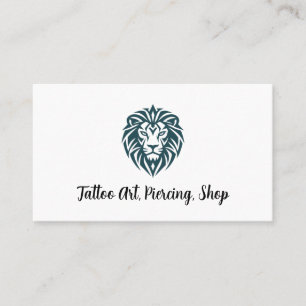 Minimalist Fine Line Tattoo Artist Appointment Business Card