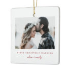 Minimalist First Christmas Married Photo