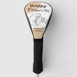 Minimalist First Father’s Day Anime Style Golf Head Cover