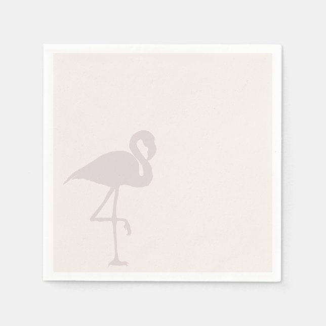 Minimalist Flamingo Napkins (Front)