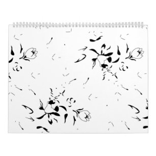 Minimalist Floral Calendar Chic Modern Planner