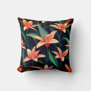 Minimalist Floral Charm Seamless Pattern Cushion