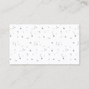 Minimalist Floral Elegance Premium Calling Cards