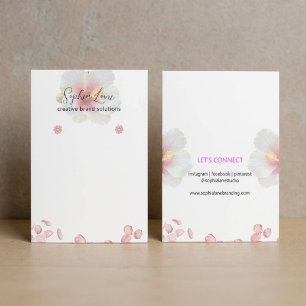 Minimalist Floral Jewelry Display Card Template