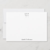 Minimalist Floral Line Art Personalised Simple