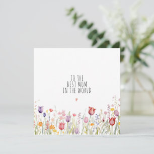 MINIMALIST  Floral Mother’s Day Card 