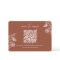 Minimalist Floral Terracotta Wedding QR Code