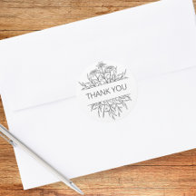 Minimalist Floral Thank You