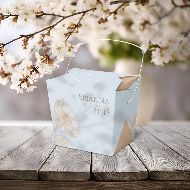 Minimalist Floral Wedding Favour Box (Creator Uploaded)