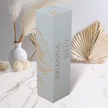 Minimalist Floral Wedding Wine Box<br><div class="desc">Embrace the beauty of simplicity with these wine boxes which suit our Minimalist Flower Wedding Invitation. Featuring a soft color palette, this invitation sets the tone for an effortlessly elegant celebration. The delicate illustration of a wildflower adds a touch of natural charm, symbolizing the beauty of your love blossoming. Share...</div>