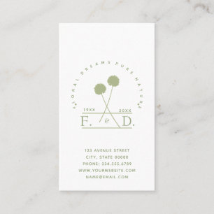 Minimalist Florist Business Card