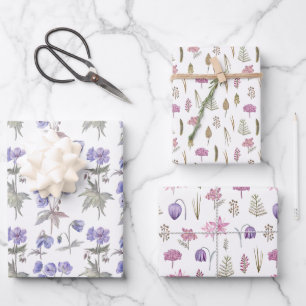Minimalist Flower Garden Theme Party Gift Favor Wrapping Paper Sheet