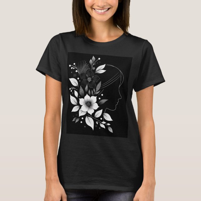 Minimalist Flower T-Shirt (Front)