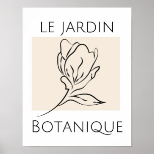Minimalist Flower Typography Poster
