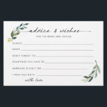 Minimalist foliage advice for the bride to be flyer<br><div class="desc">Gorgeous foliage advice cards for the bride and groom. For more advanced customisation of this design,  e.g. changing layout,  font or text size please click the "CUSTOMIZE" button above. Please contact me for any questions!</div>