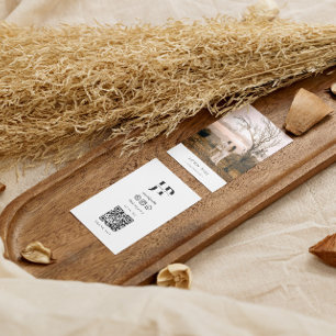 Minimalist Freelance Wedding Photographer Qr Business Card