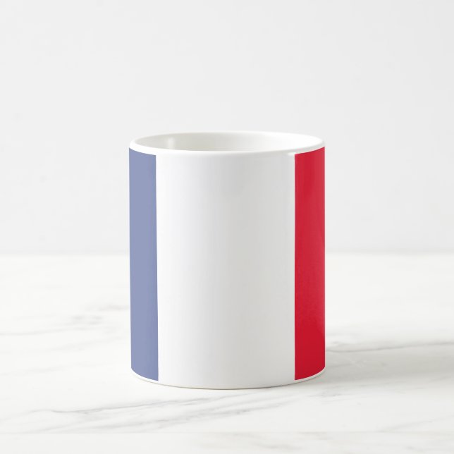 Minimalist French Flag Coffee Mug (Center)