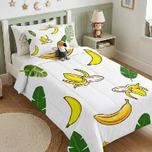 Minimalist fruity Banana Tropical Fruit Design
