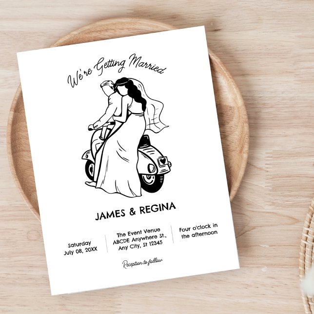 Minimalist Fun casual wedding  Invitation (Creator Uploaded)