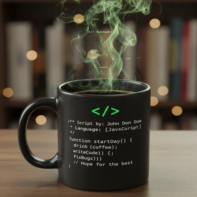 Minimalist function startDay() Developer Joke  Mug (Creator Uploaded)