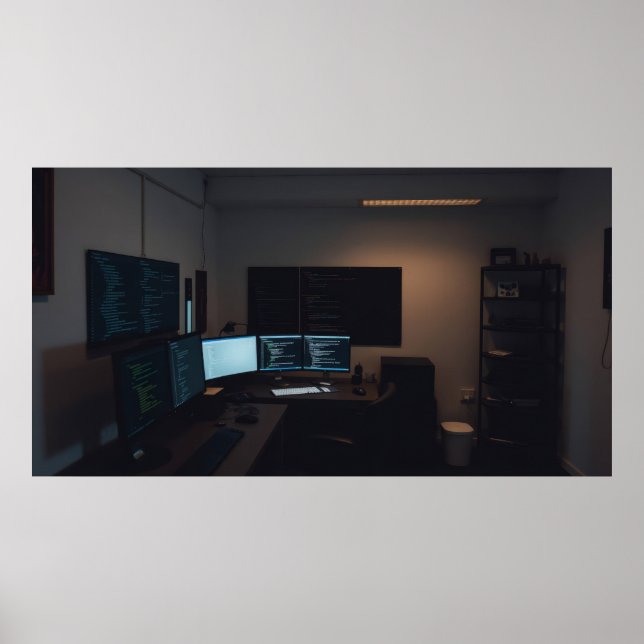 Minimalist gamer room poster (Front)