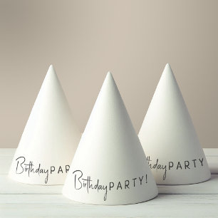 Minimalist Gender Neutral Birthday Party Hat