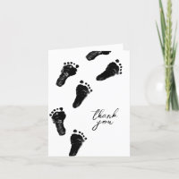 Minimalist Gender Neutral Footprints Baby Shower