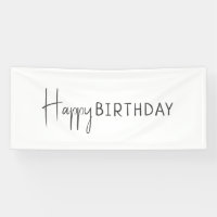 Minimalist Gender Neutral Happy Birthday