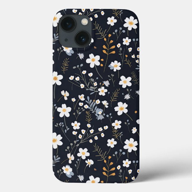 Minimalist Gentle Garden Wildflowers Nursery Case-Mate iPhone Case (Back)