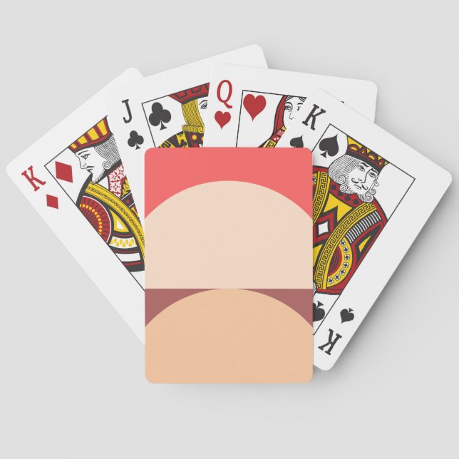 Minimalist Geometric Abstract Art Playing Cards (Back)