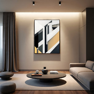 Minimalist Geometric Abstract Poster