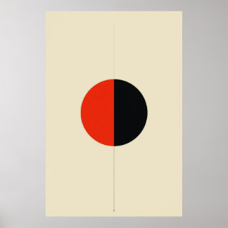 Minimalist Geometric Abstract Vector Art Poster