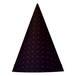 Minimalist Geometric Black Party Hat