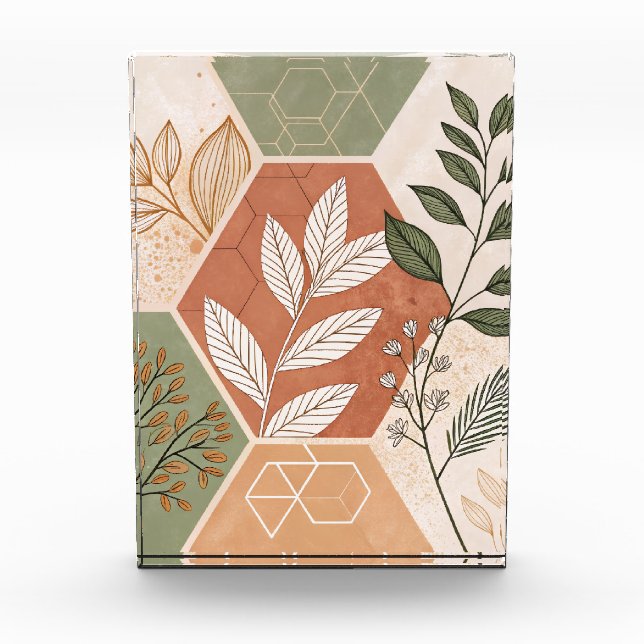 Minimalist Geometric & Botanical Photo Block  (Front)
