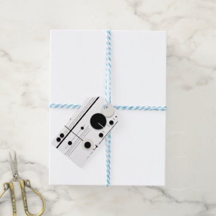 Minimalist Geometric Circle Symphony Lines Gift Tags