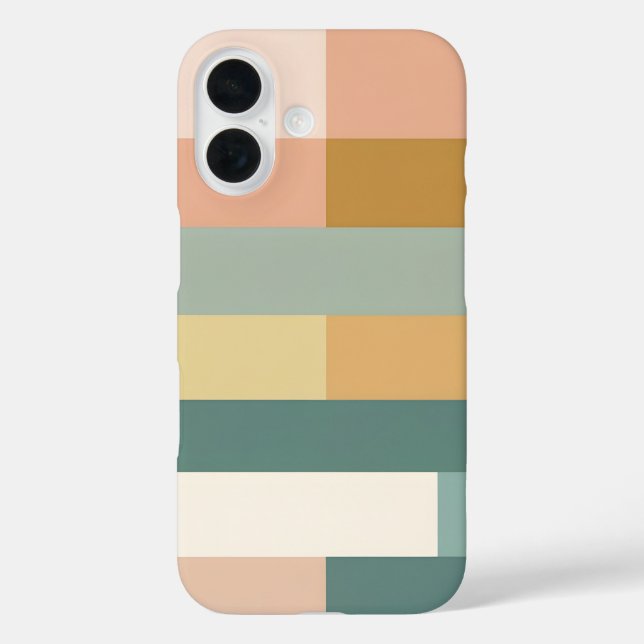 Minimalist Geometric Colour Block iPhone Case – Mo (Back)