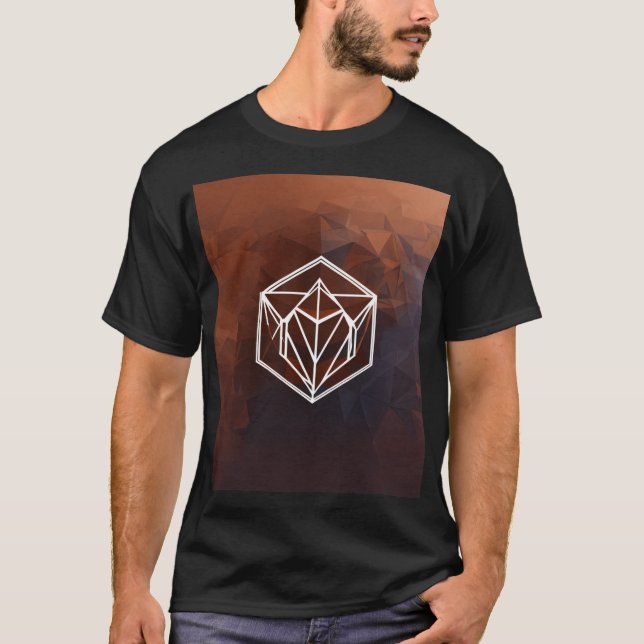 Minimalist Geometric Contractor Logo T-Shirt (Front)