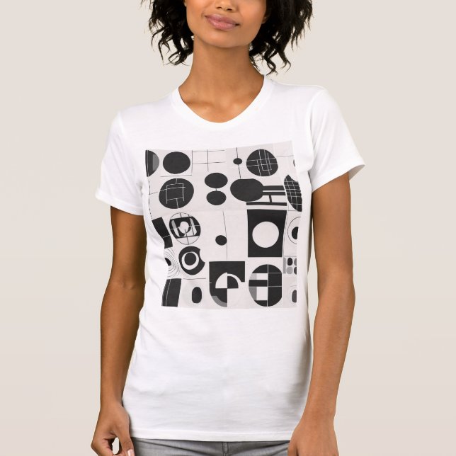 Minimalist Geometric Harmony T-Shirt (Front)