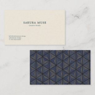 Minimalist Geometric Japanese Business Card