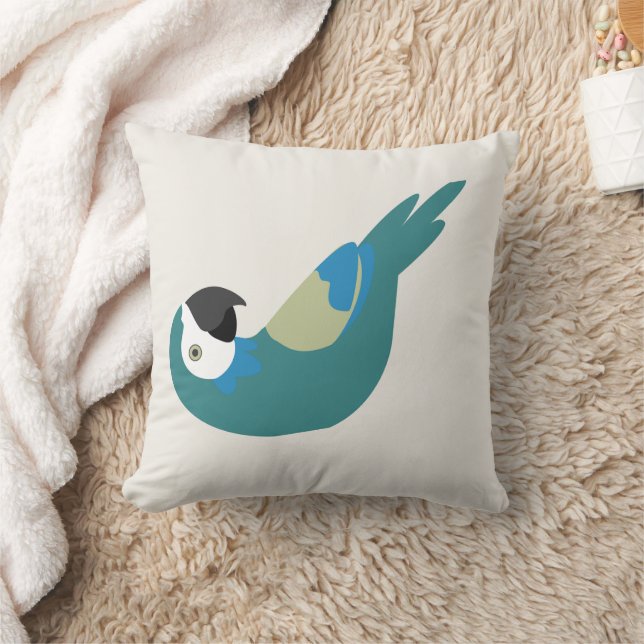 Minimalist Geometric Macaw Parrot Pillow – Abstrac (Blanket)