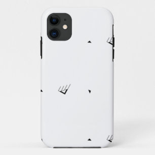 Minimalist Geometric Pale Grey iPhone Case