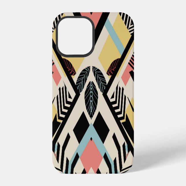 Minimalist Geometric: Pattern Design iPhone Case (Back)