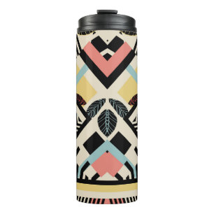 Minimalist Geometric: Pattern Design Thermal Tumbler